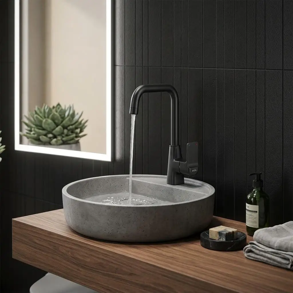 Eca Dream Kuğu Lavabo Bataryası Mat Siyah 102188151C1 Eca Dream Kuğu Lavabo Bataryası Mat Siyah 102188151C1