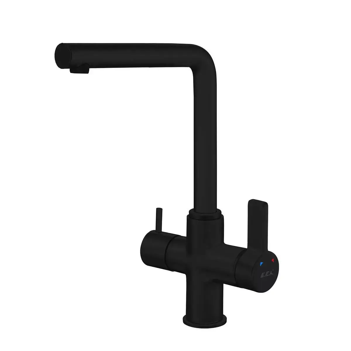 Eca Life Dual Flow Çift Akışlı Eviye Bataryası Mat Siyah 102118781C1