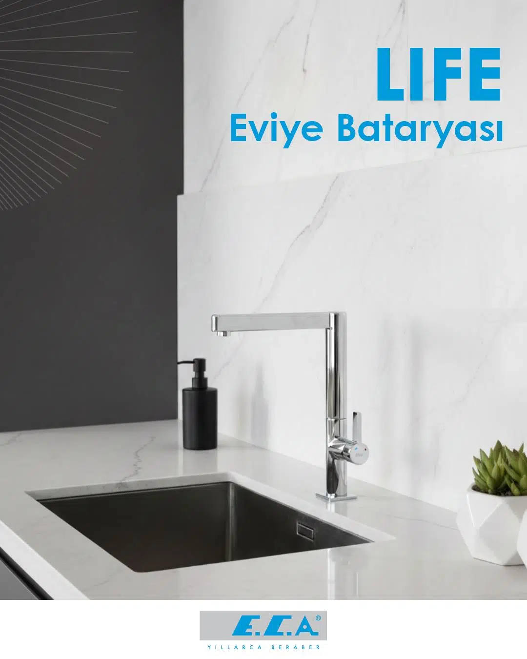 Eca Life Mutfak Eviye Bataryası 102118778 Eca Life Mutfak Eviye Bataryası 102118778