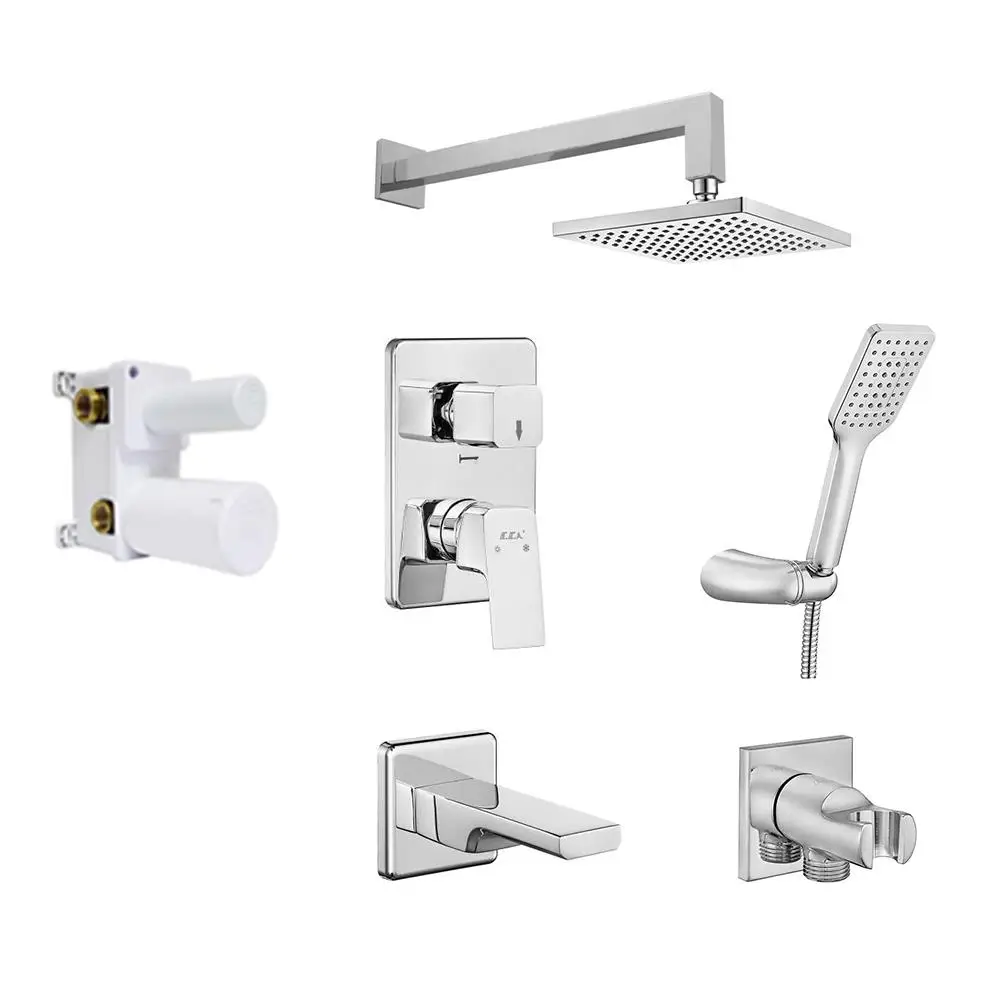 Eca Tiera Ankastre Duş Seti - 3 yollu / 7 parça set - ECA.ANKSET.BD313 Eca Tiera Ankastre Duş Seti - 3 yollu / 7 parça set - ECA.ANKSET.BD313